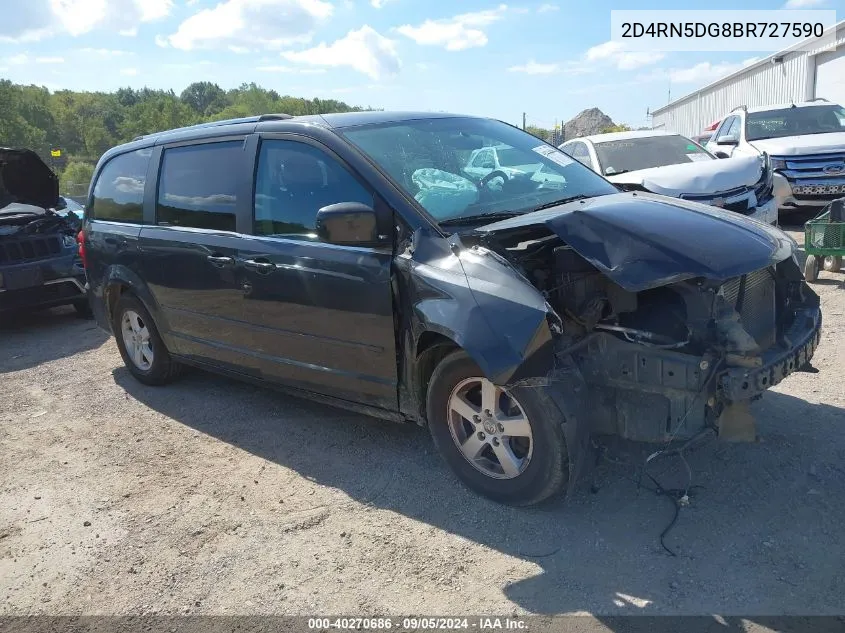 2011 Dodge Grand Caravan Crew VIN: 2D4RN5DG8BR727590 Lot: 40270686