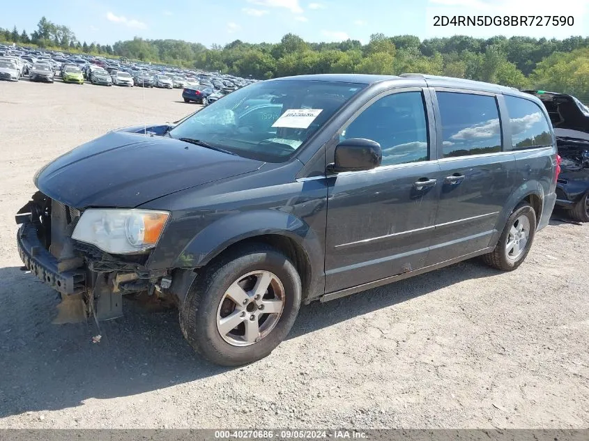 2011 Dodge Grand Caravan Crew VIN: 2D4RN5DG8BR727590 Lot: 40270686