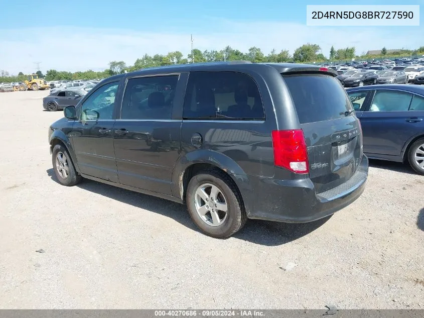 2D4RN5DG8BR727590 2011 Dodge Grand Caravan Crew