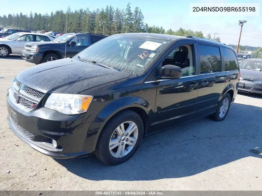 2011 Dodge Grand Caravan Crew VIN: 2D4RN5DG9BR655198 Lot: 40272742