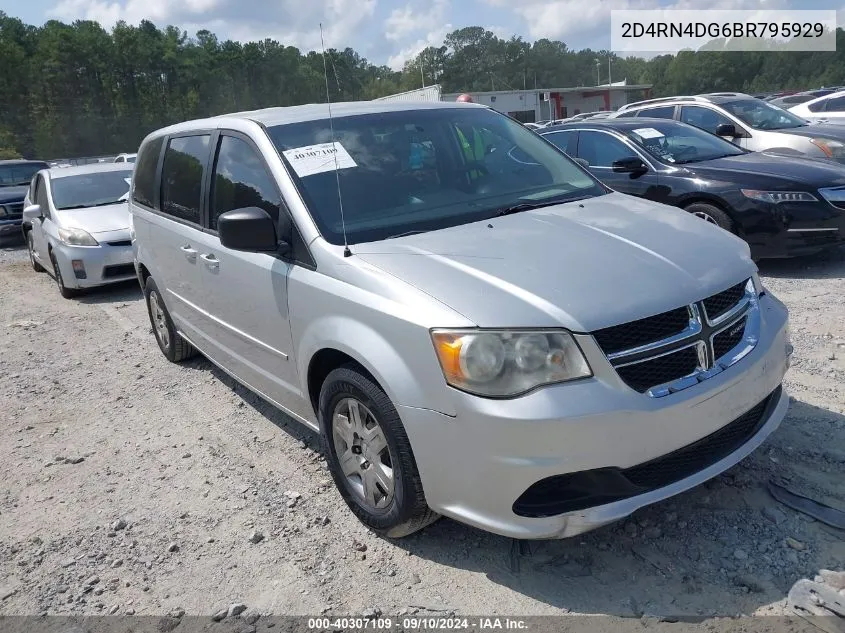 2D4RN4DG6BR795929 2011 Dodge Grand Caravan Express