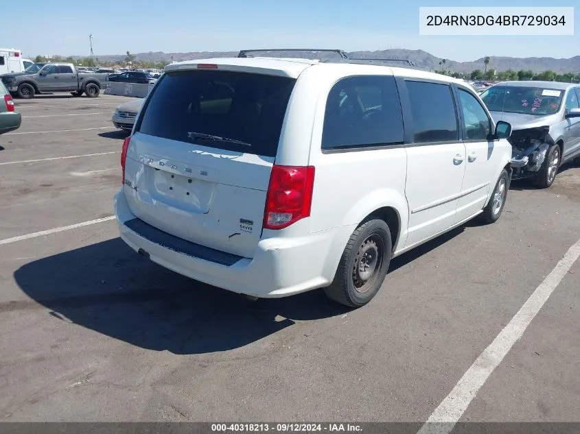 2011 Dodge Grand Caravan Mainstreet VIN: 2D4RN3DG4BR729034 Lot: 40318213