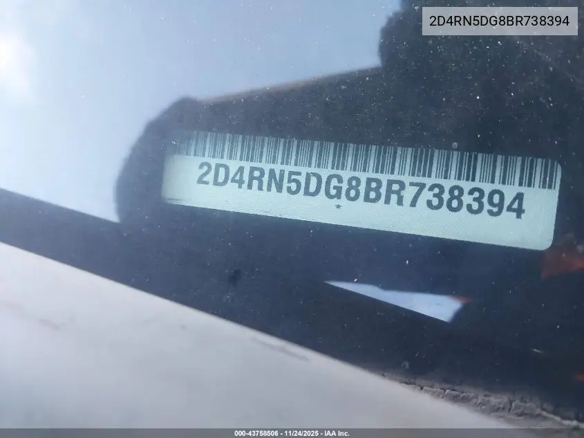 2D4RN5DG8BR738394 2011 Dodge Grand Caravan Crew