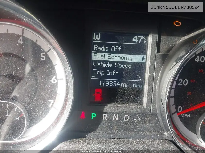 2D4RN5DG8BR738394 2011 Dodge Grand Caravan Crew