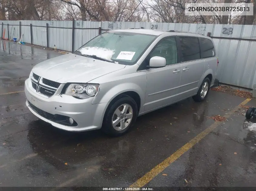 2D4RN5DG3BR725813 2011 Dodge Grand Caravan Crew
