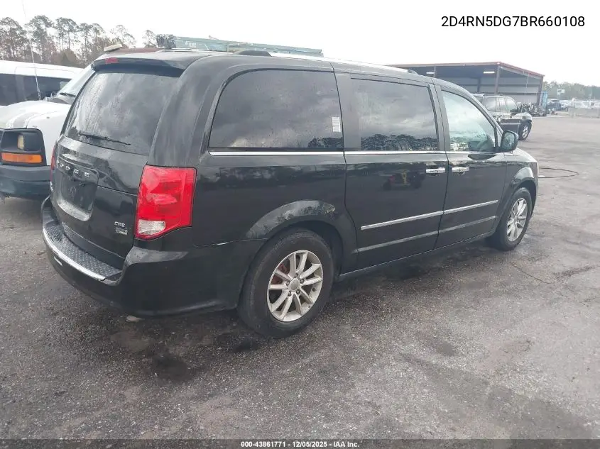 2D4RN5DG7BR660108 2011 Dodge Grand Caravan Crew