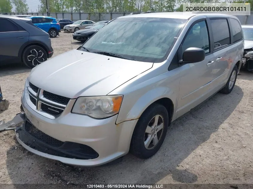 2012 Dodge Grand Caravan Se/Sxt VIN: 2C4RDGBG8CR101411 Lot: 12010483