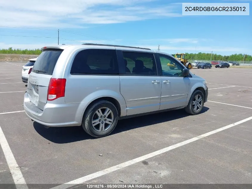 2C4RDGBG6CR235012 2012 Dodge Grand Caravan Se