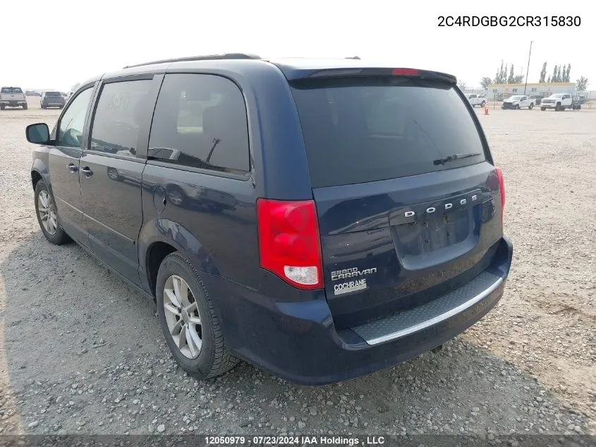 2C4RDGBG2CR315830 2012 Dodge Grand Caravan