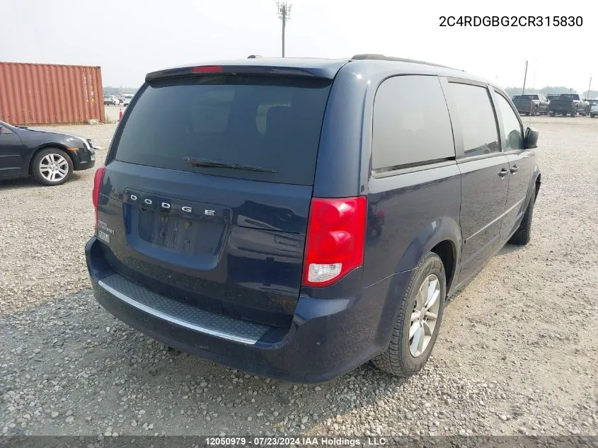 2C4RDGBG2CR315830 2012 Dodge Grand Caravan