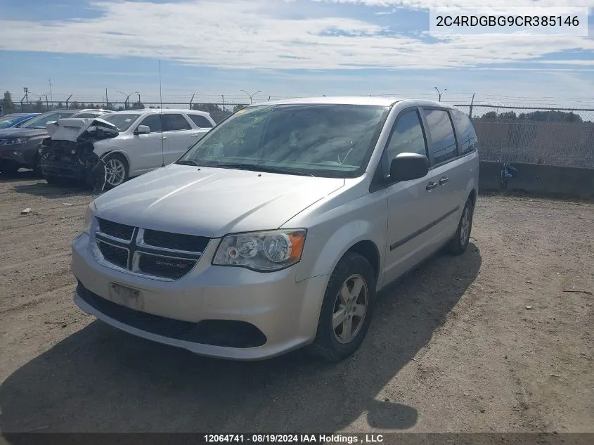 2012 Dodge Grand Caravan Se/Sxt VIN: 2C4RDGBG9CR385146 Lot: 12064741