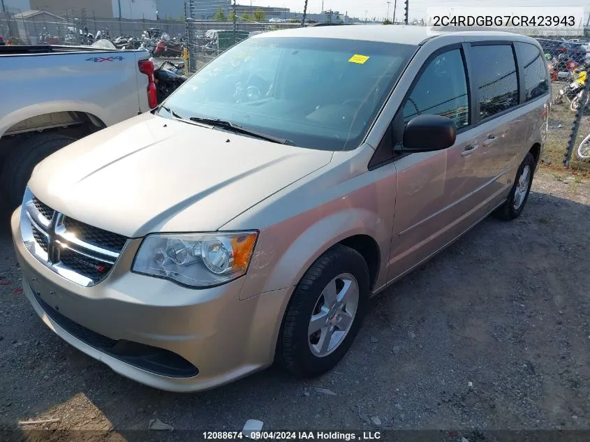 2C4RDGBG7CR423943 2012 Dodge Grand Caravan