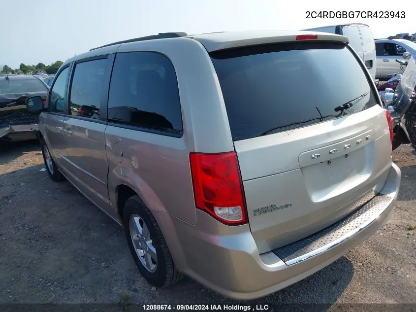 2C4RDGBG7CR423943 2012 Dodge Grand Caravan