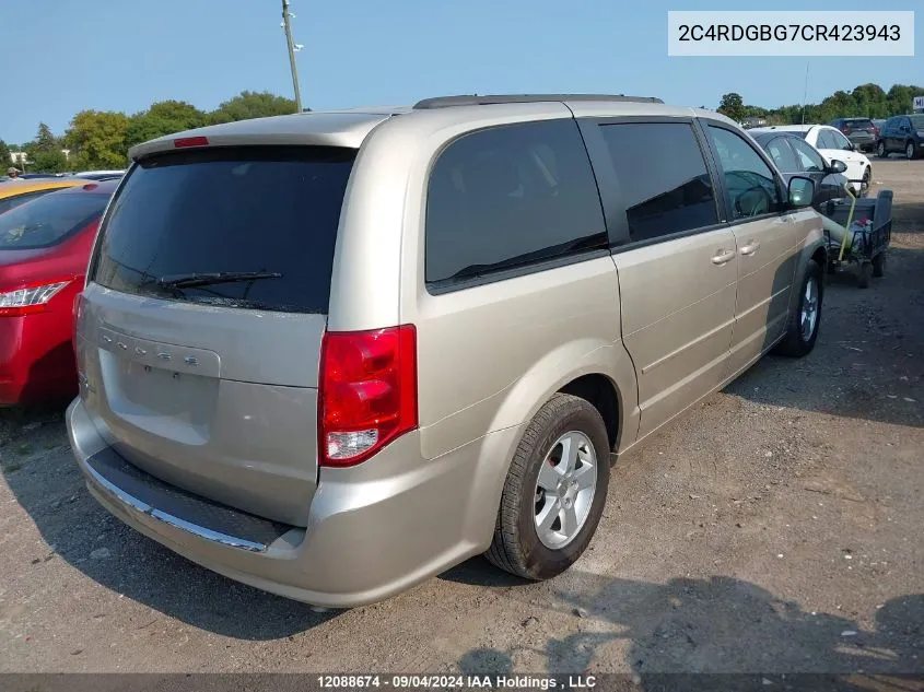 2C4RDGBG7CR423943 2012 Dodge Grand Caravan