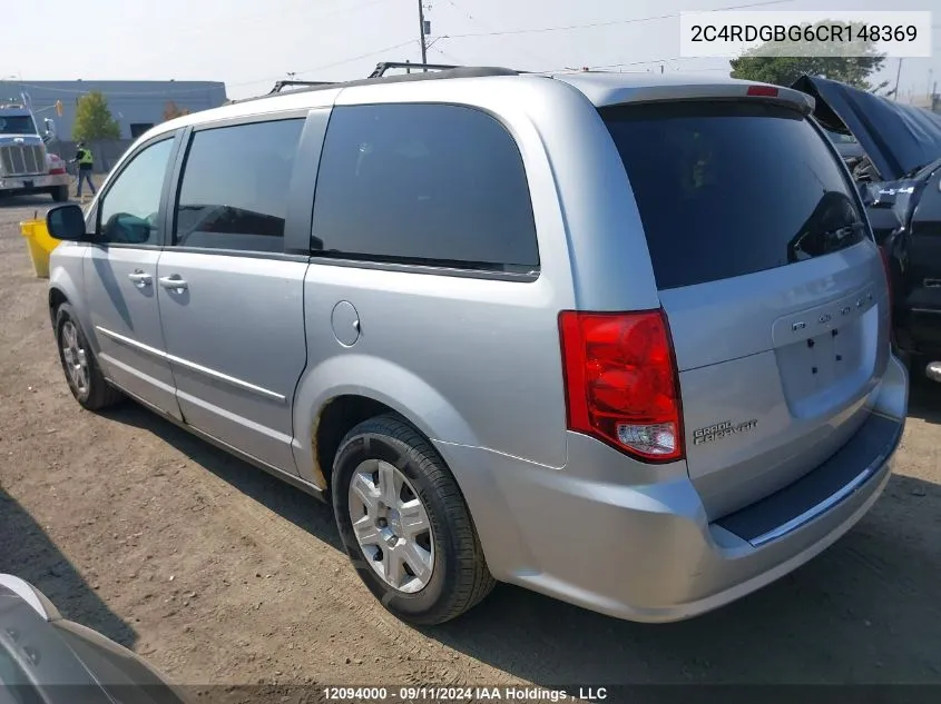 2C4RDGBG6CR148369 2012 Dodge Grand Caravan