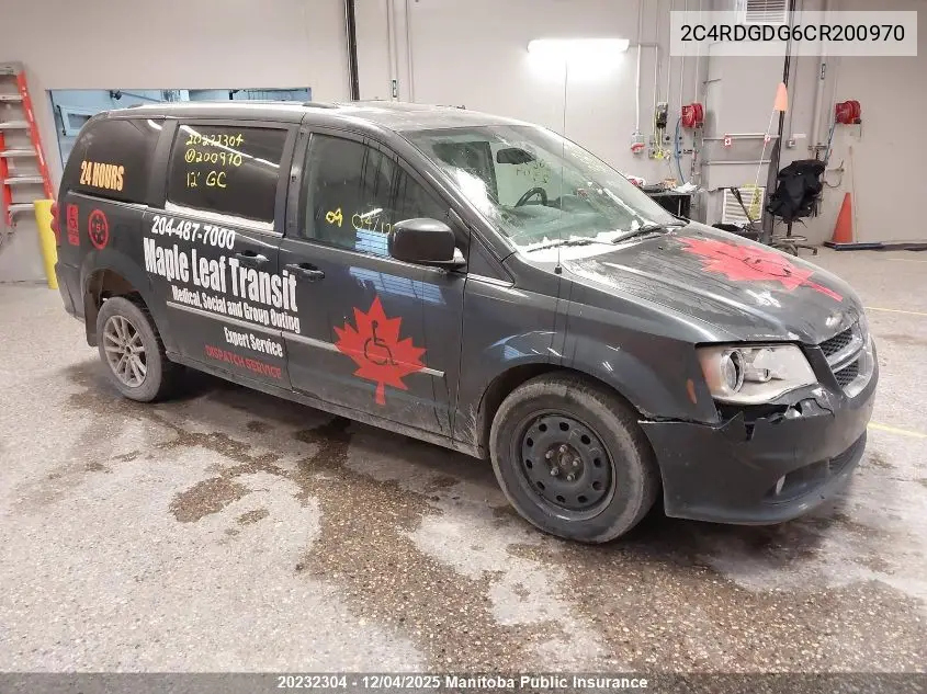 2C4RDGDG6CR200970 2012 Dodge Grand Caravan Crew