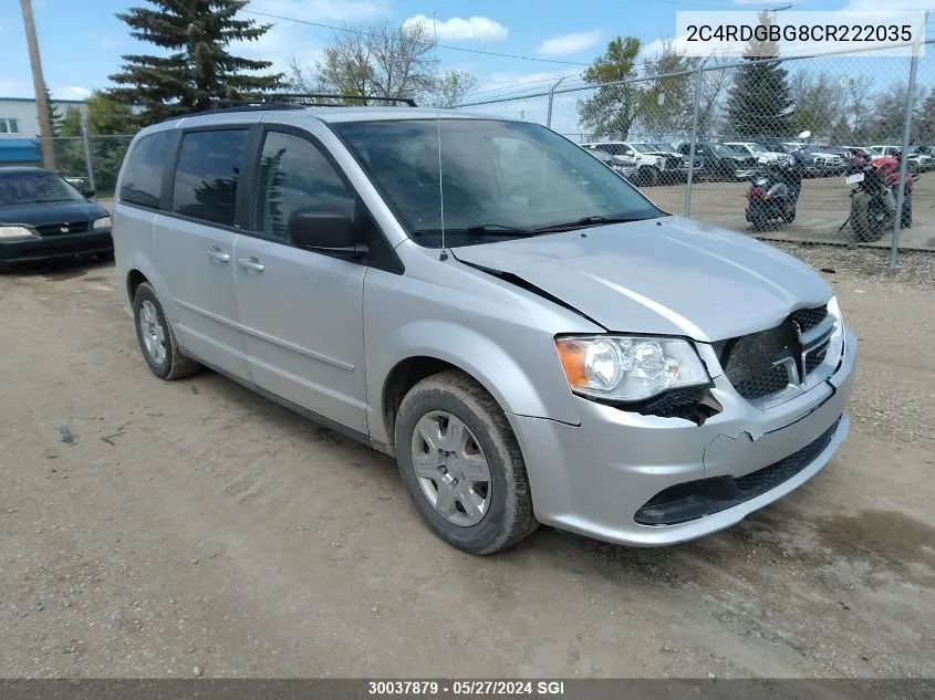 2C4RDGBG8CR222035 2012 Dodge Grand Caravan Se