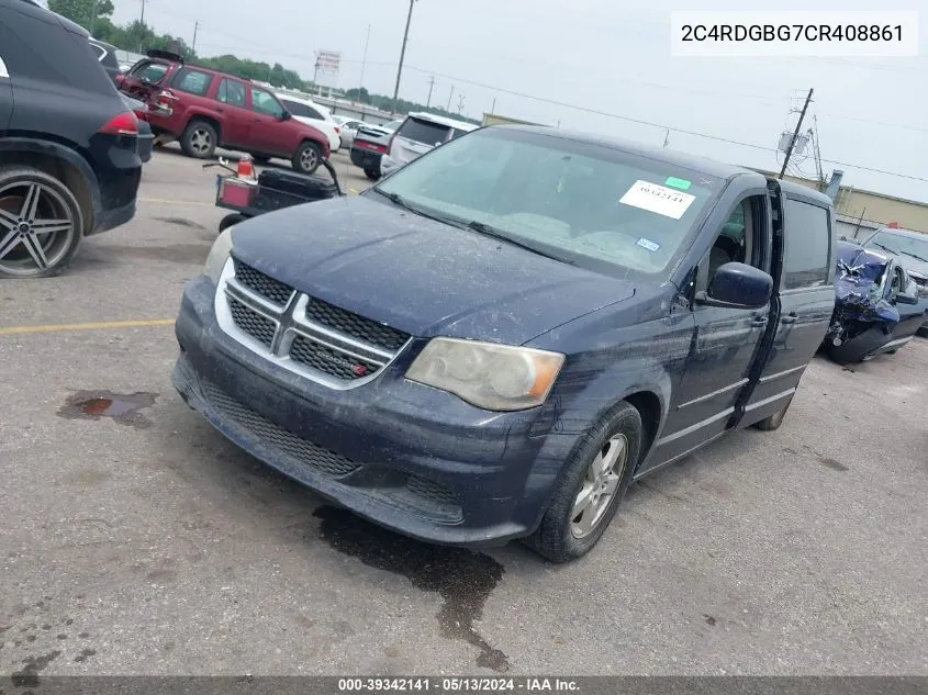 2012 Dodge Grand Caravan Se/Avp VIN: 2C4RDGBG7CR408861 Lot: 39342141