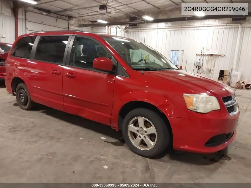 2012 Dodge Grand Caravan Sxt VIN: 2C4RDGCG4CR299046 Lot: 39360995