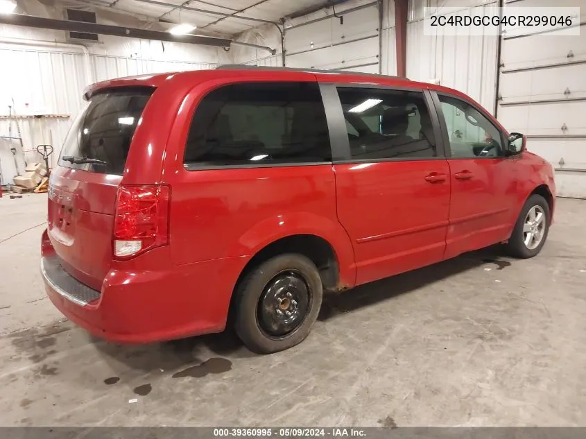 2012 Dodge Grand Caravan Sxt VIN: 2C4RDGCG4CR299046 Lot: 39360995