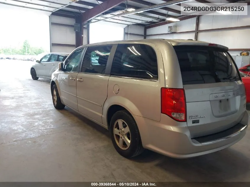 2012 Dodge Grand Caravan Crew VIN: 2C4RDGDG3CR215250 Lot: 39368544