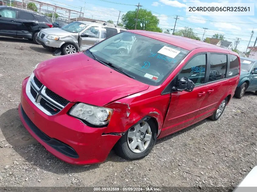 2012 Dodge Grand Caravan Se/Avp VIN: 2C4RDGBG6CR325261 Lot: 39382589