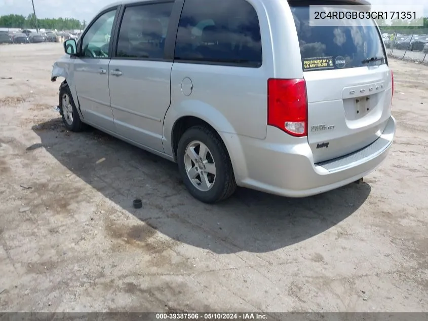 2C4RDGBG3CR171351 2012 Dodge Grand Caravan Se/Avp