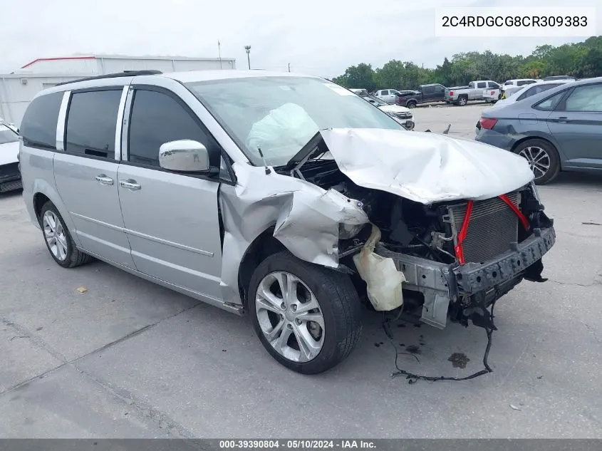 2012 Dodge Grand Caravan Sxt VIN: 2C4RDGCG8CR309383 Lot: 39390804