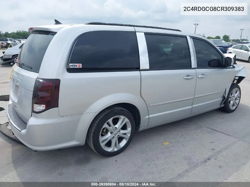 2C4RDGCG8CR309383 2012 Dodge Grand Caravan Sxt