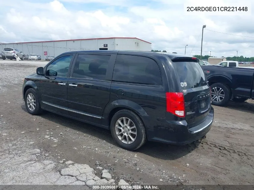 2012 Dodge Grand Caravan R/T VIN: 2C4RDGEG1CR221448 Lot: 39395087