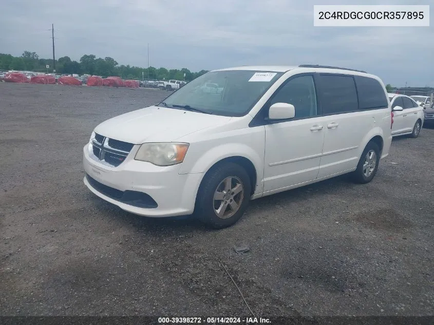 2C4RDGCG0CR357895 2012 Dodge Grand Caravan Sxt