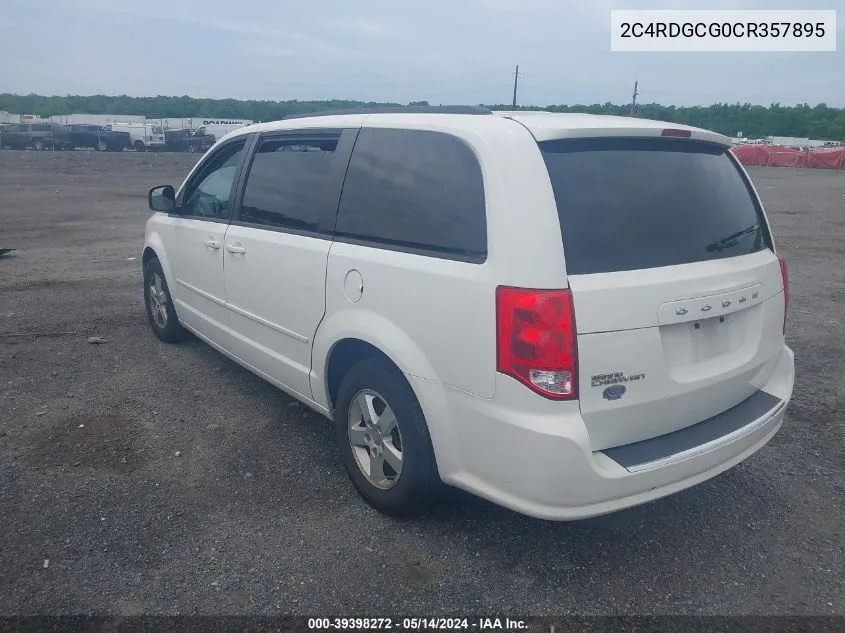 2012 Dodge Grand Caravan Sxt VIN: 2C4RDGCG0CR357895 Lot: 39398272