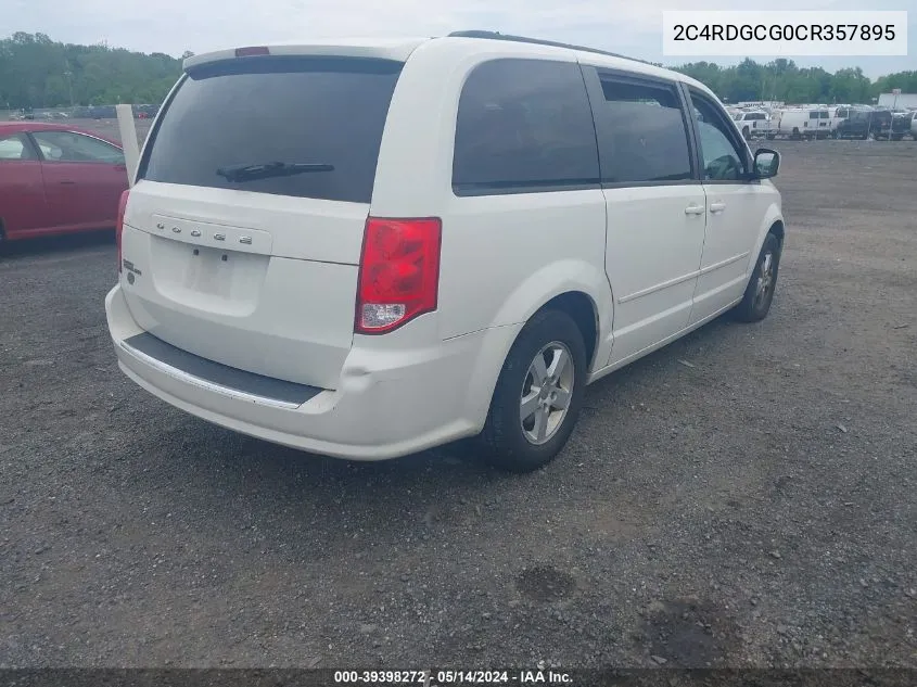 2C4RDGCG0CR357895 2012 Dodge Grand Caravan Sxt