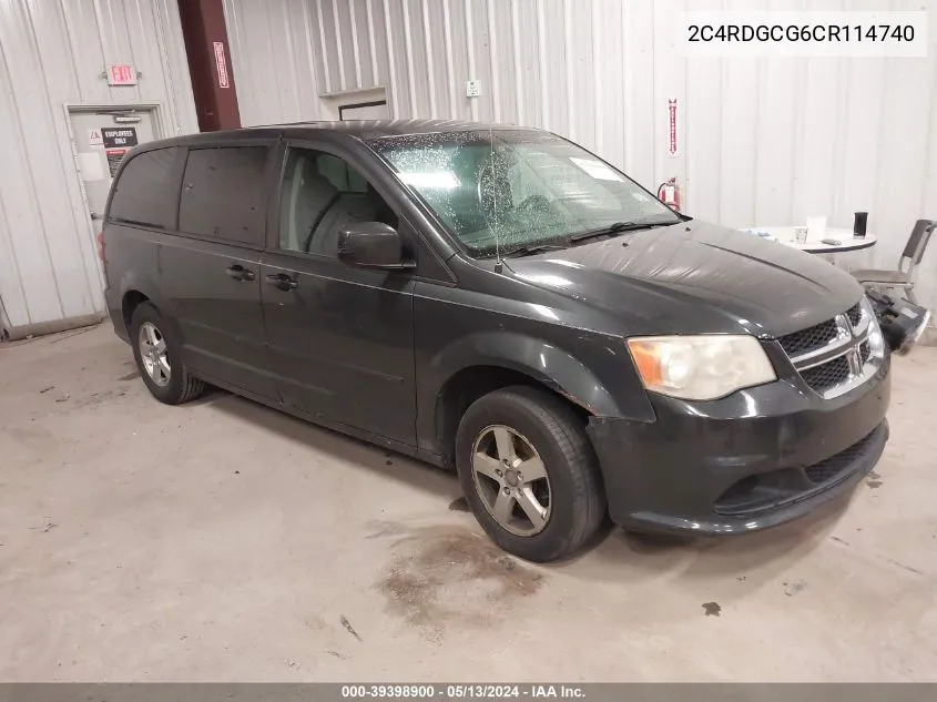 2C4RDGCG6CR114740 2012 Dodge Grand Caravan Sxt