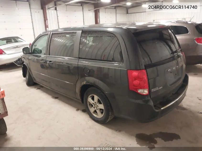 2C4RDGCG6CR114740 2012 Dodge Grand Caravan Sxt