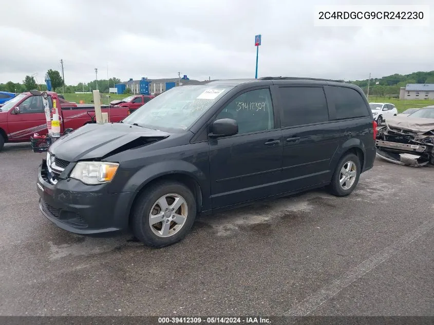 2012 Dodge Grand Caravan Sxt VIN: 2C4RDGCG9CR242230 Lot: 39412309