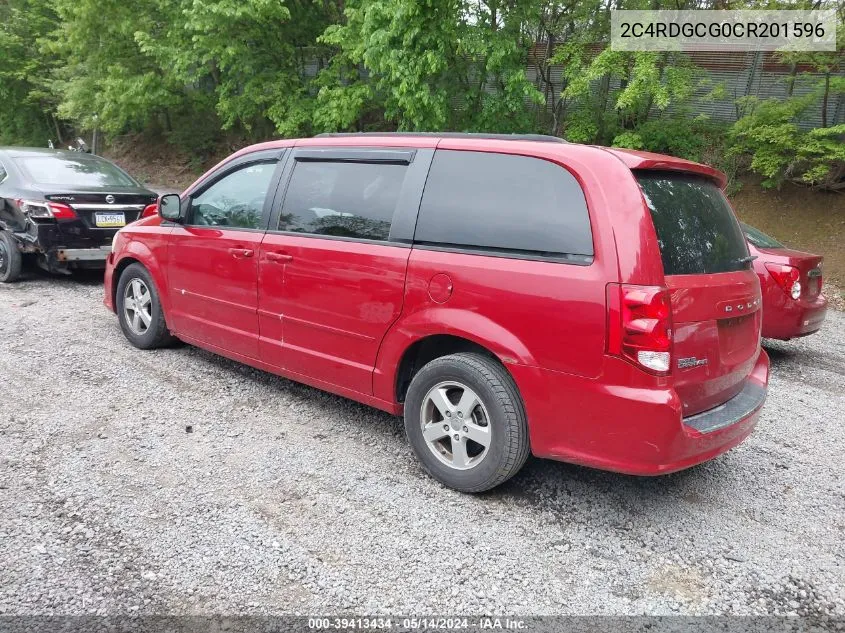 2C4RDGCG0CR201596 2012 Dodge Grand Caravan Sxt