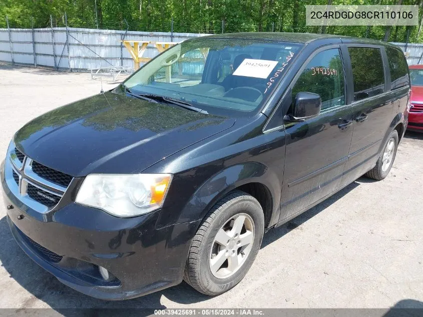 2C4RDGDG8CR110106 2012 Dodge Grand Caravan Crew