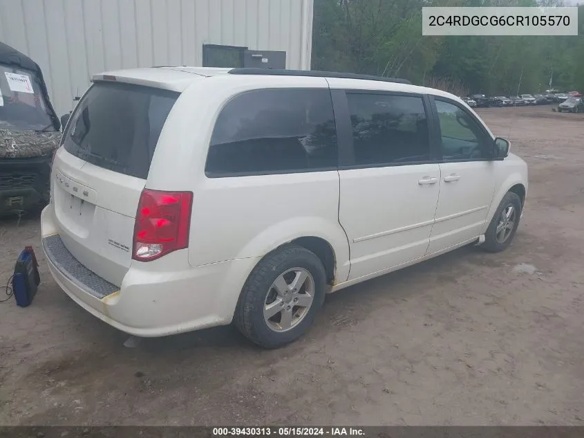 2C4RDGCG6CR105570 2012 Dodge Grand Caravan Sxt