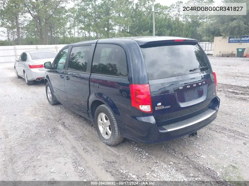 2012 Dodge Grand Caravan Se/Avp VIN: 2C4RDGBG0CR341827 Lot: 39439692