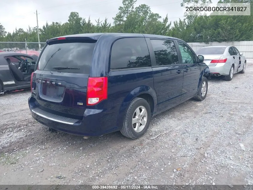 2C4RDGBG0CR341827 2012 Dodge Grand Caravan Se/Avp