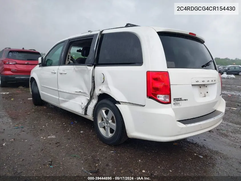 2C4RDGCG4CR154430 2012 Dodge Grand Caravan Sxt