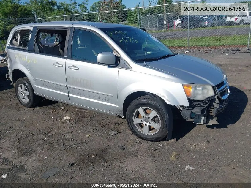 2C4RDGCGXCR364756 2012 Dodge Grand Caravan Sxt