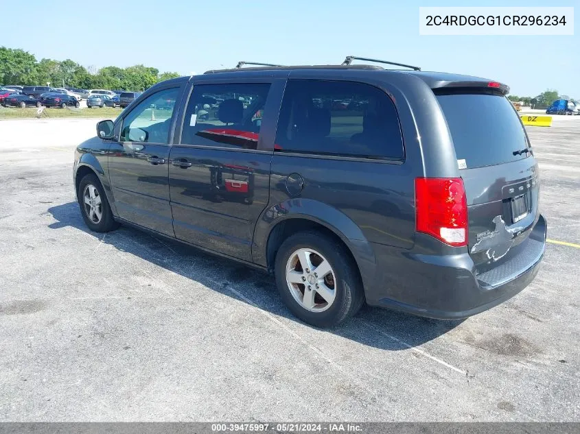 2012 Dodge Grand Caravan Sxt VIN: 2C4RDGCG1CR296234 Lot: 39475997