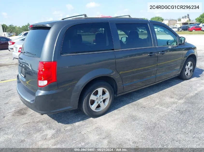 2012 Dodge Grand Caravan Sxt VIN: 2C4RDGCG1CR296234 Lot: 39475997