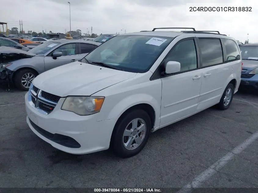 2C4RDGCG1CR318832 2012 Dodge Grand Caravan Sxt