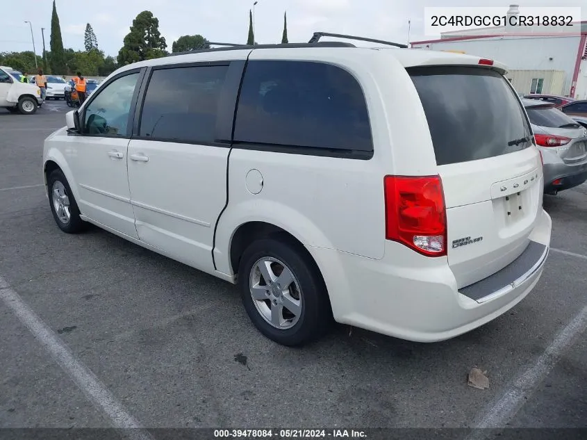 2C4RDGCG1CR318832 2012 Dodge Grand Caravan Sxt