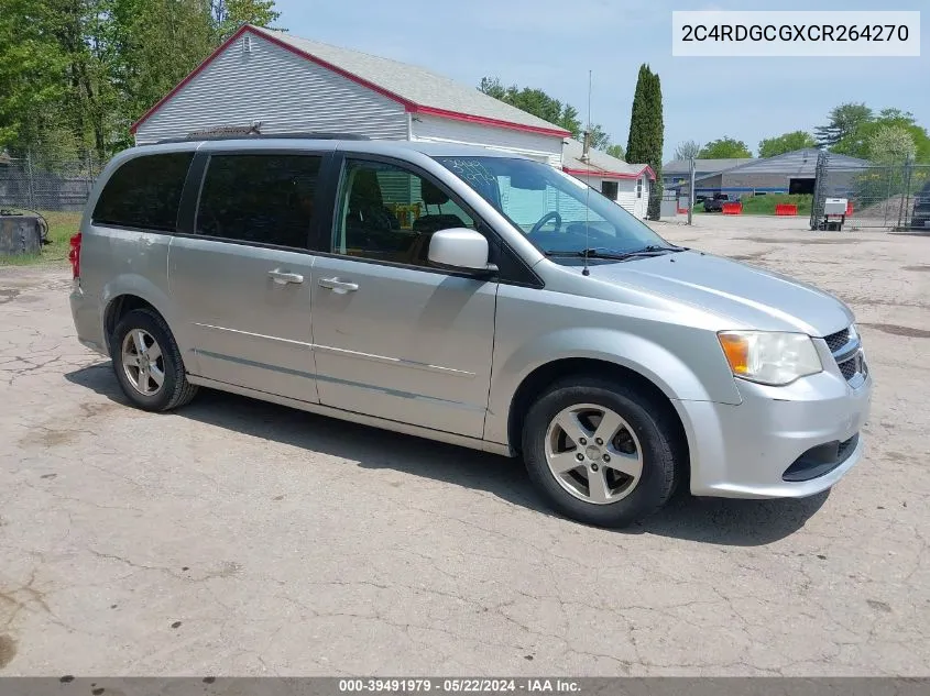 2C4RDGCGXCR264270 2012 Dodge Grand Caravan Sxt