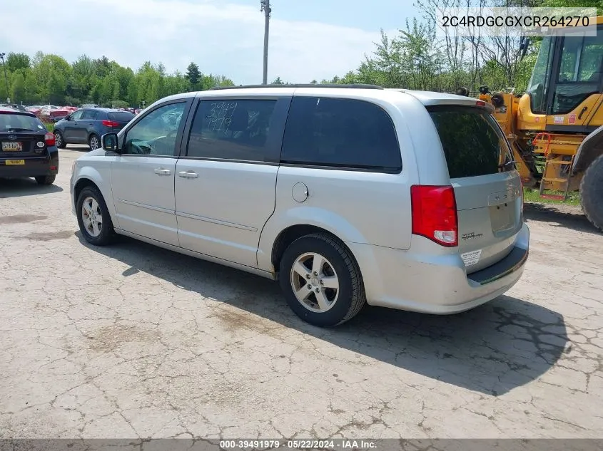 2012 Dodge Grand Caravan Sxt VIN: 2C4RDGCGXCR264270 Lot: 39491979