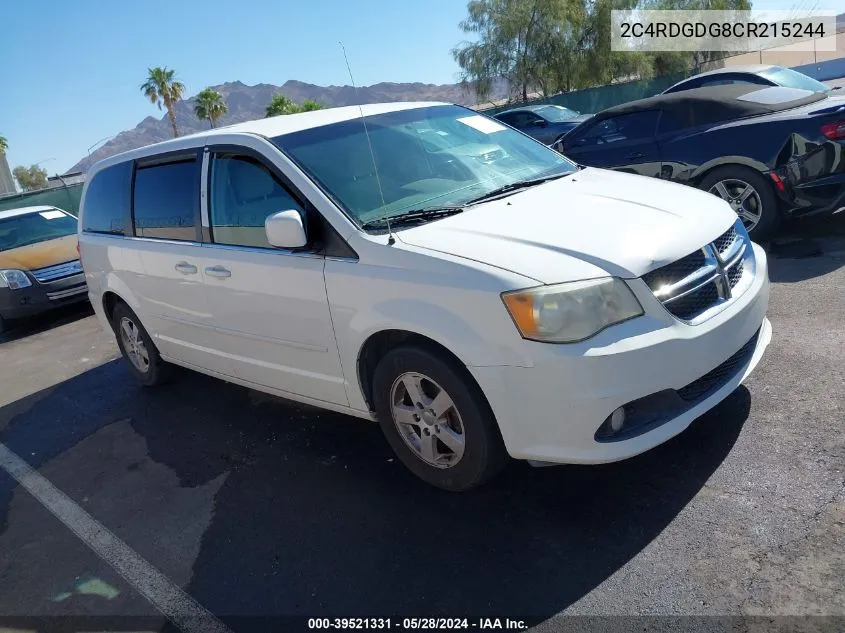 2C4RDGDG8CR215244 2012 Dodge Grand Caravan Crew